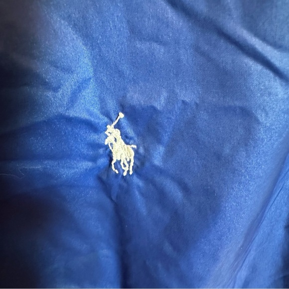 Vintage 90s Polo Ralph Lauren Color Block Jacket Blue Yellow Rare Y2K Logo Nylon - Picture 8 of 12